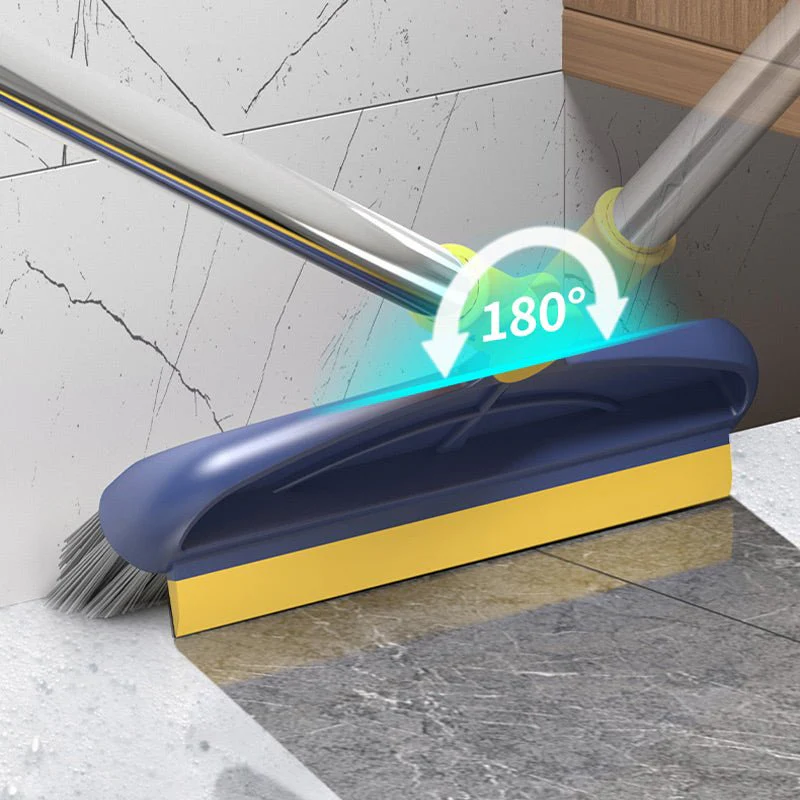 Spazzola per pavimenti 2 in 1 con setole rigide rotanti a 180° e manico lungo - Image 4