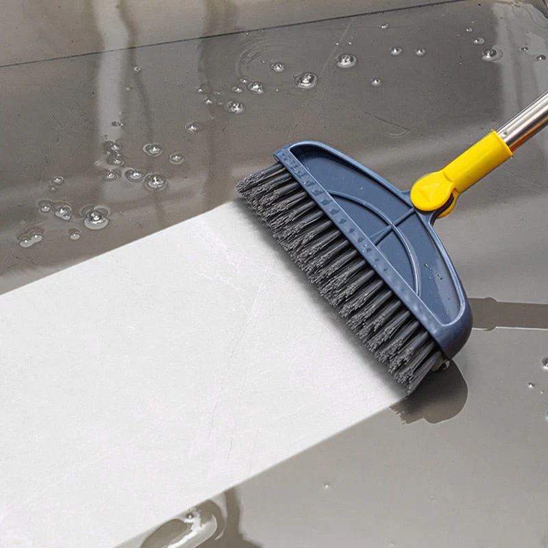 Spazzola per pavimenti 2 in 1 con setole rigide rotanti a 180° e manico lungo - Image 7