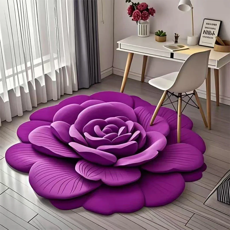 💐Tappetino da pavimento in peluche floreale e terra di diatomee - Image 5
