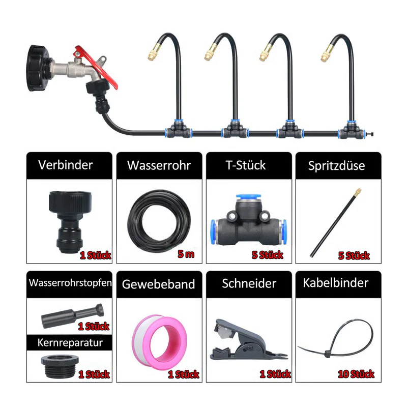🔥Ultimo giorno di sconto del 50%✨🌱Sistema di irrigazione automatico da giard - Image 10