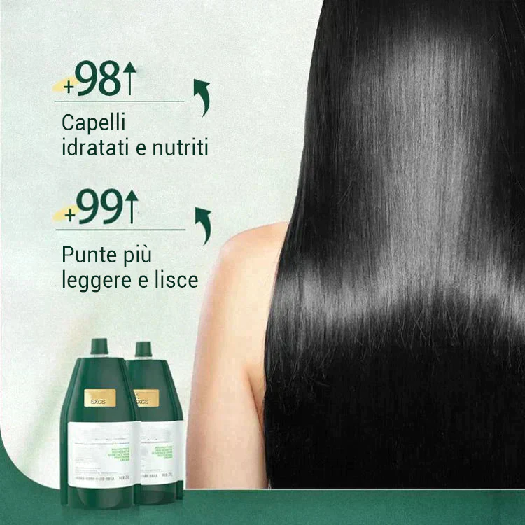 Crema idratante e lisciante alla cheratina polipeptidica per riparare i danni dei capelli - Image 5