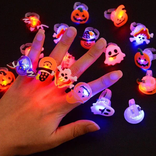 🎁 Anello Luminoso a LED per Halloween 😍 - Confezione da 50 pz - Image 2