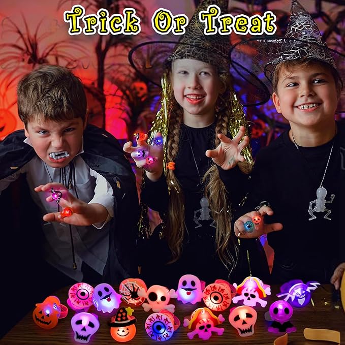 🎁 Anello Luminoso a LED per Halloween 😍 - Confezione da 50 pz - Image 4