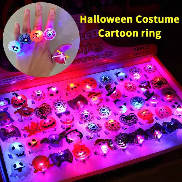 🎁 Anello Luminoso a LED per Halloween 😍 - Confezione da 50 pz - Image 5