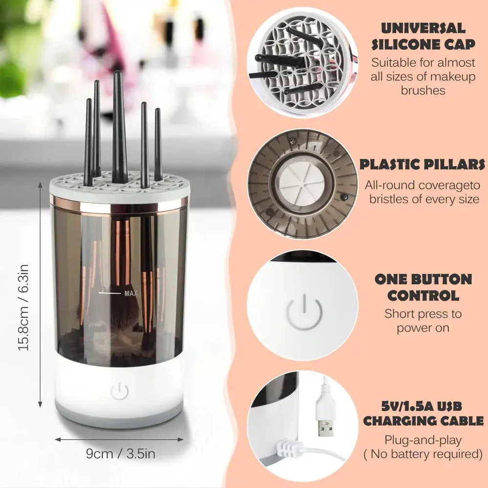 🔥 Vendita calda 50 % di sconto😍 Spazzola ricaricabile per il make-up - Image 8