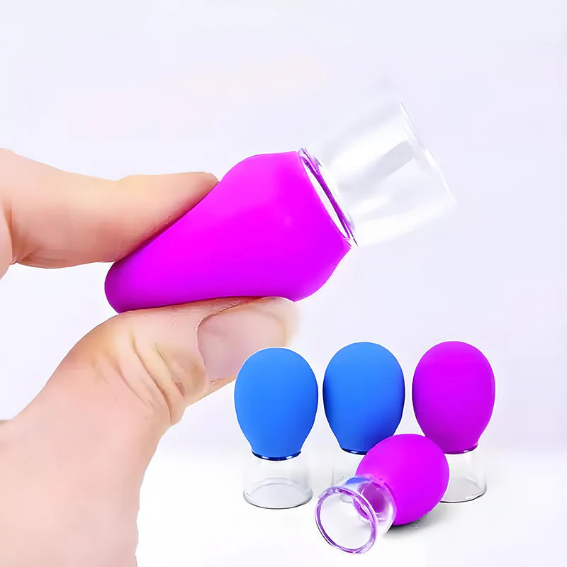 🩸 5 a partire da 14,99 €! 🧘‍♀️ Coppe per Massaggio Sottovuoto – Set in Vetro & Silicone, Perfette per Rilassamento Muscolare 🛁✨ - Image 7