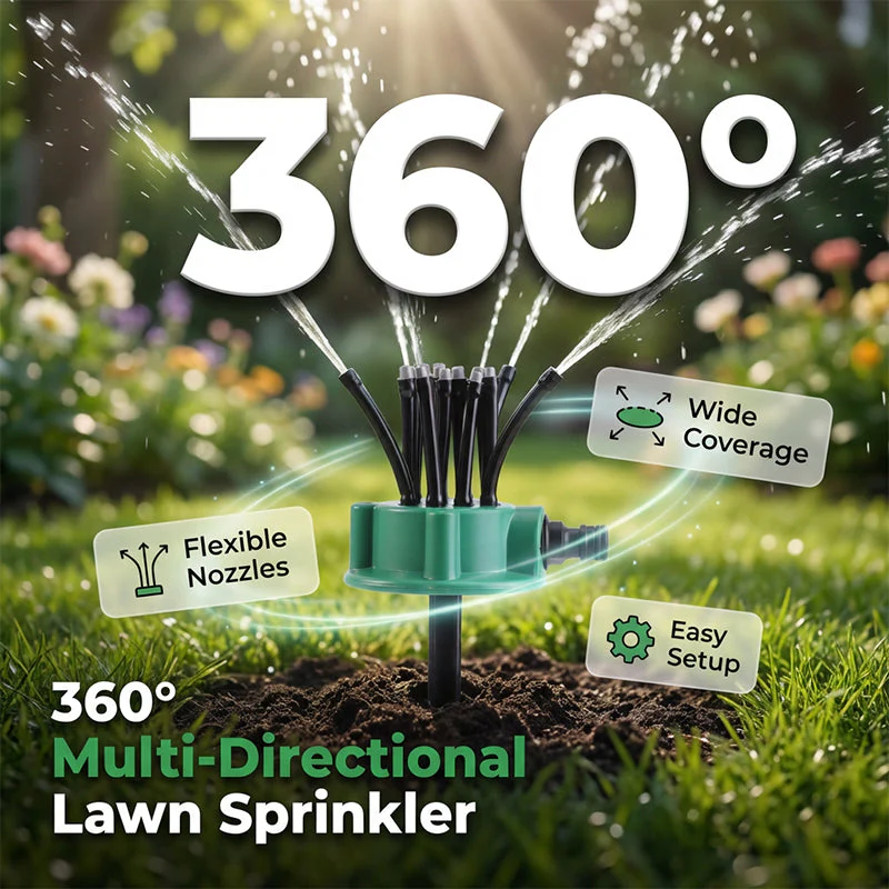 Irrigatore da giardino di precisione con copertura a 360°