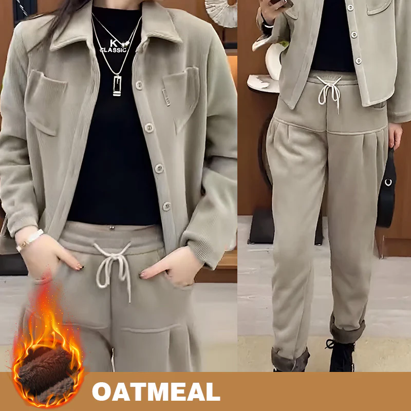 [regalo ideale] Giacca e pantaloni vintage invernali da donna - Image 11