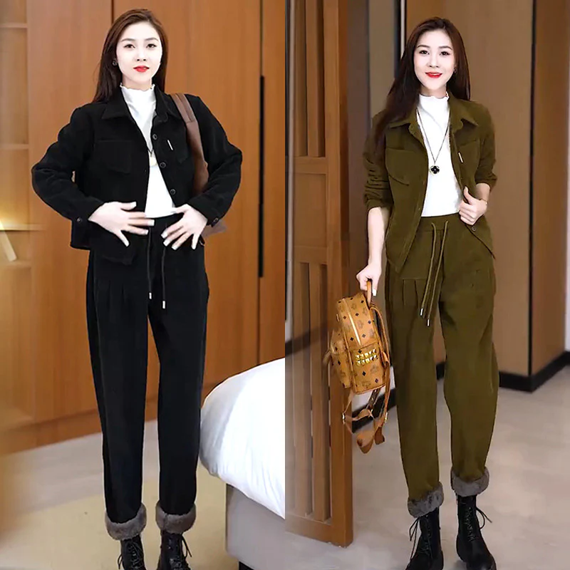 [regalo ideale] Giacca e pantaloni vintage invernali da donna - Image 6