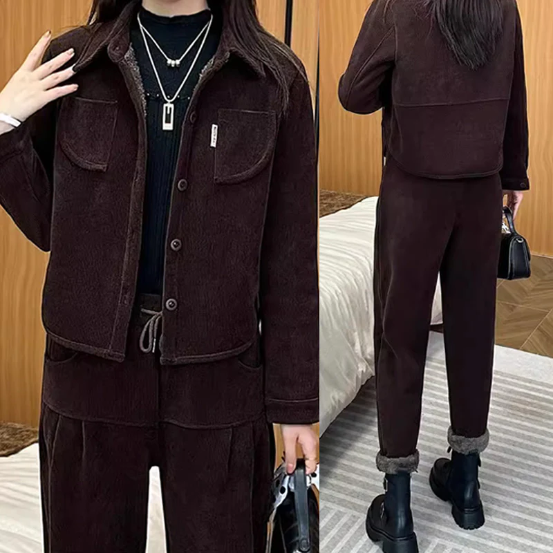[regalo ideale] Giacca e pantaloni vintage invernali da donna - Image 7