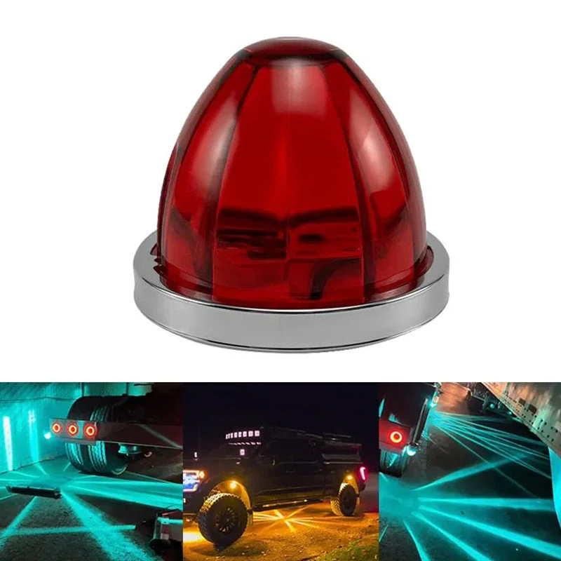 Luci di segnalazione laterali a LED a forma di anguria per camion e rimorchi - Image 9