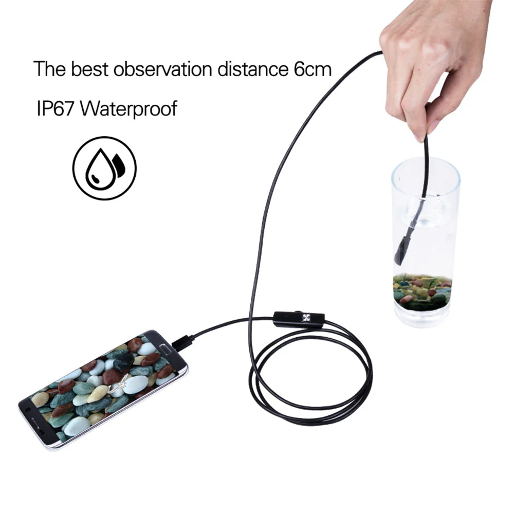 Fotocamera per endoscopio industriale con fotocamera Snake USB 3 in 1 per endoscopio di tipo C, Android e PC - Image 8