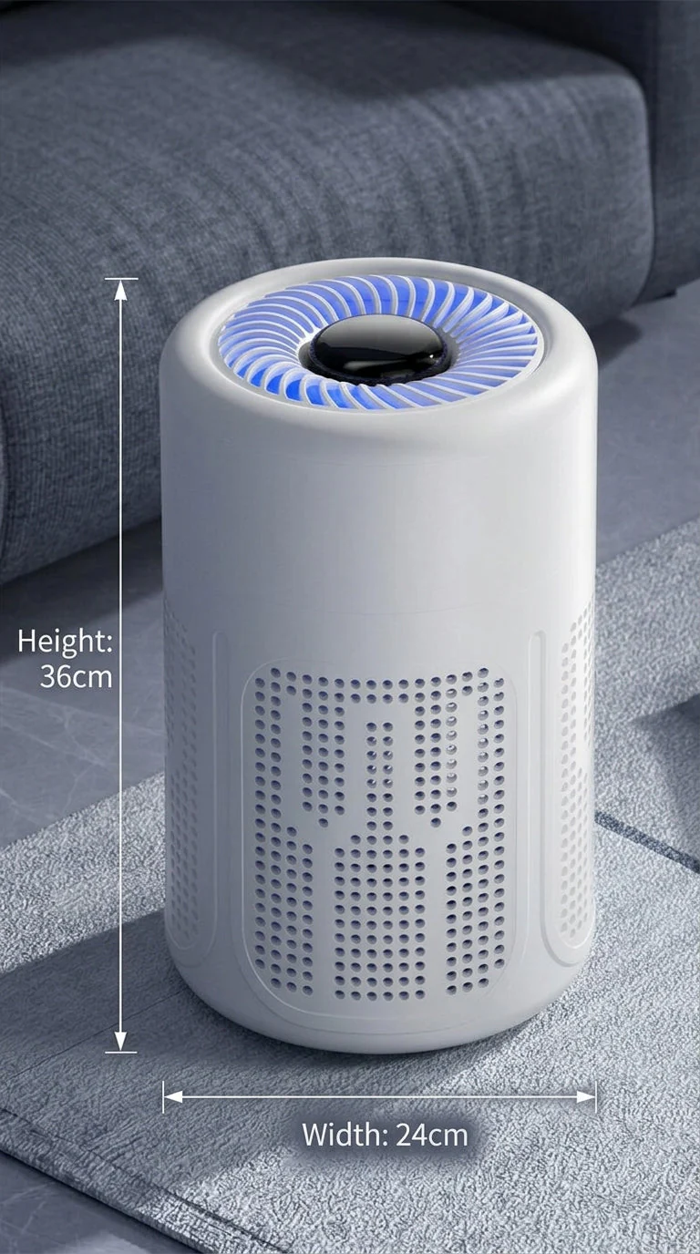 Purificatore d'aria intelligente con funzione di aspirazione