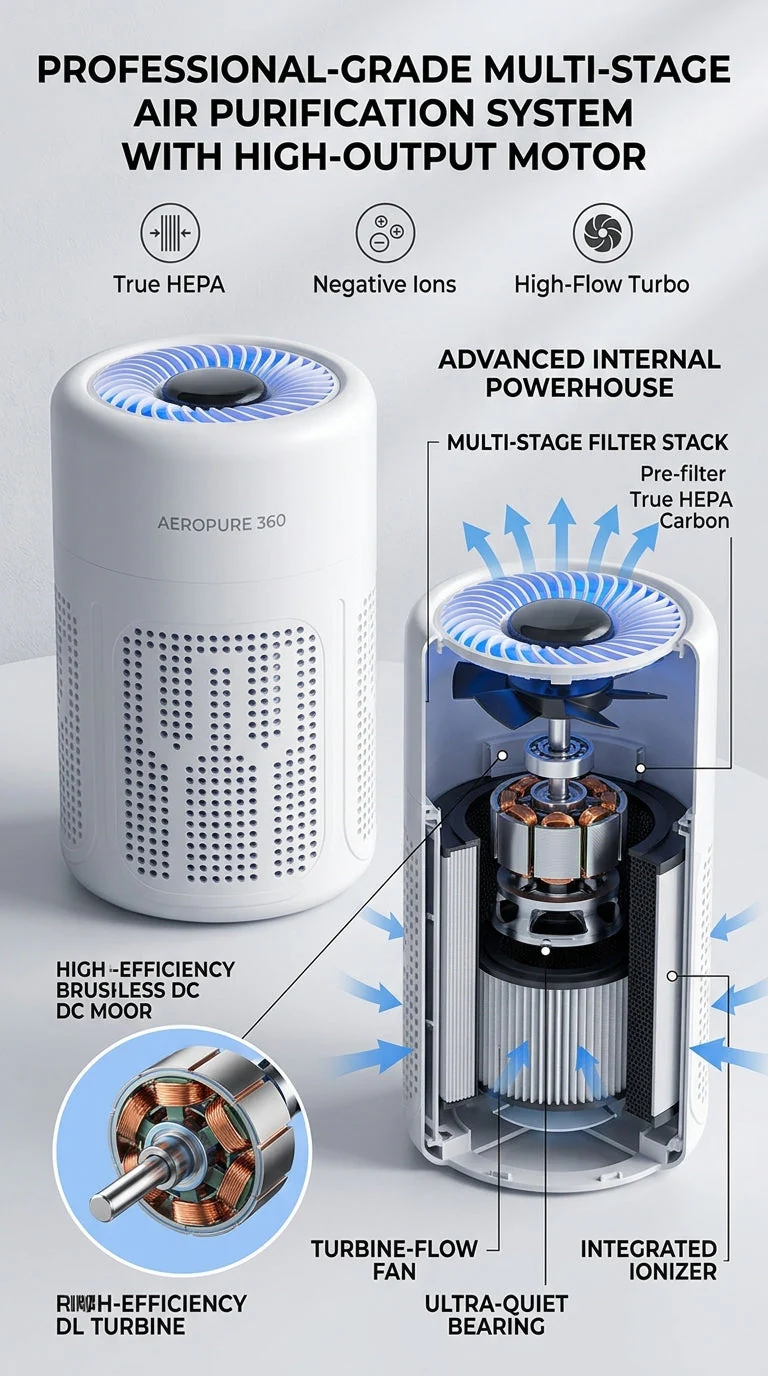 Purificatore d'aria intelligente con funzione di aspirazione - Image 3