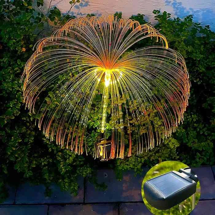 🔥ACQUISTA 1 E RICEVI 1 GRATIS (CONFEZIONE DA 2)🔥Luce ambientale solare impermeabile per prato esterno che cambia colore a forma di medusa - Image 4