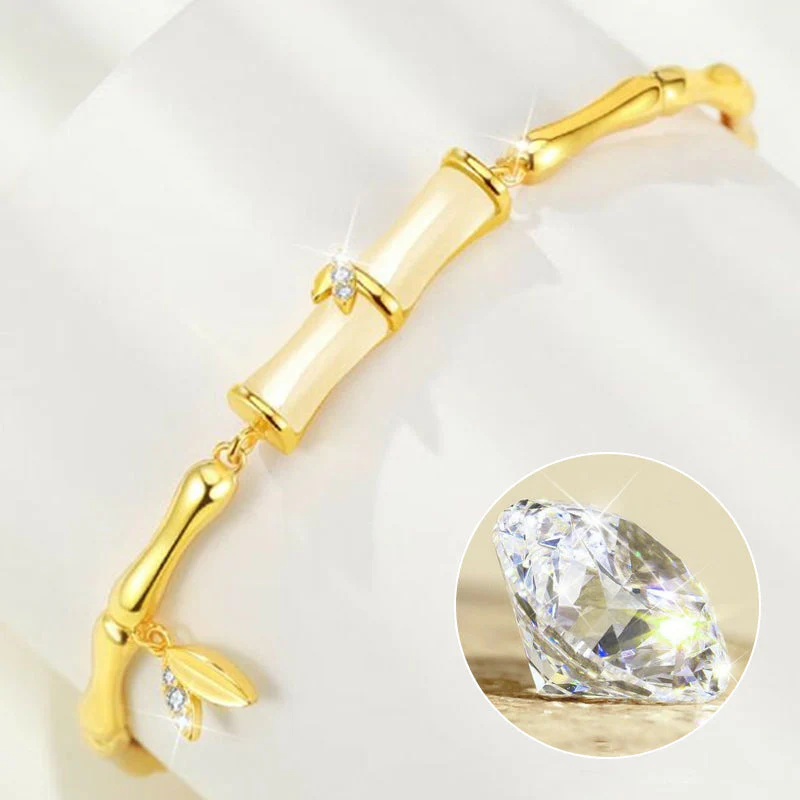 Bracciale in Giada Hetian con Design Bambù - Image 6