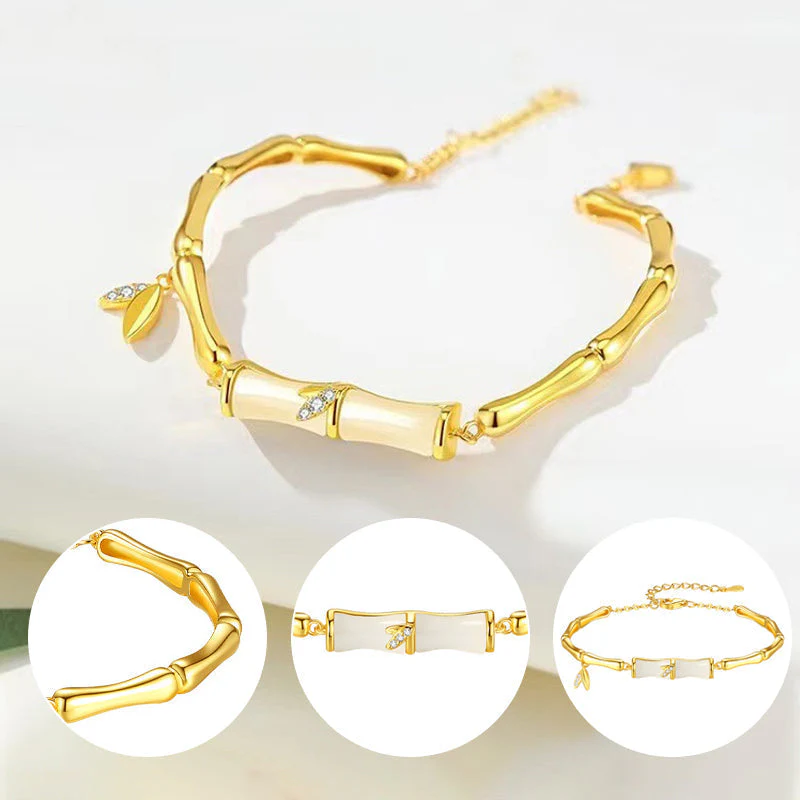 Bracciale in Giada Hetian con Design Bambù - Image 7