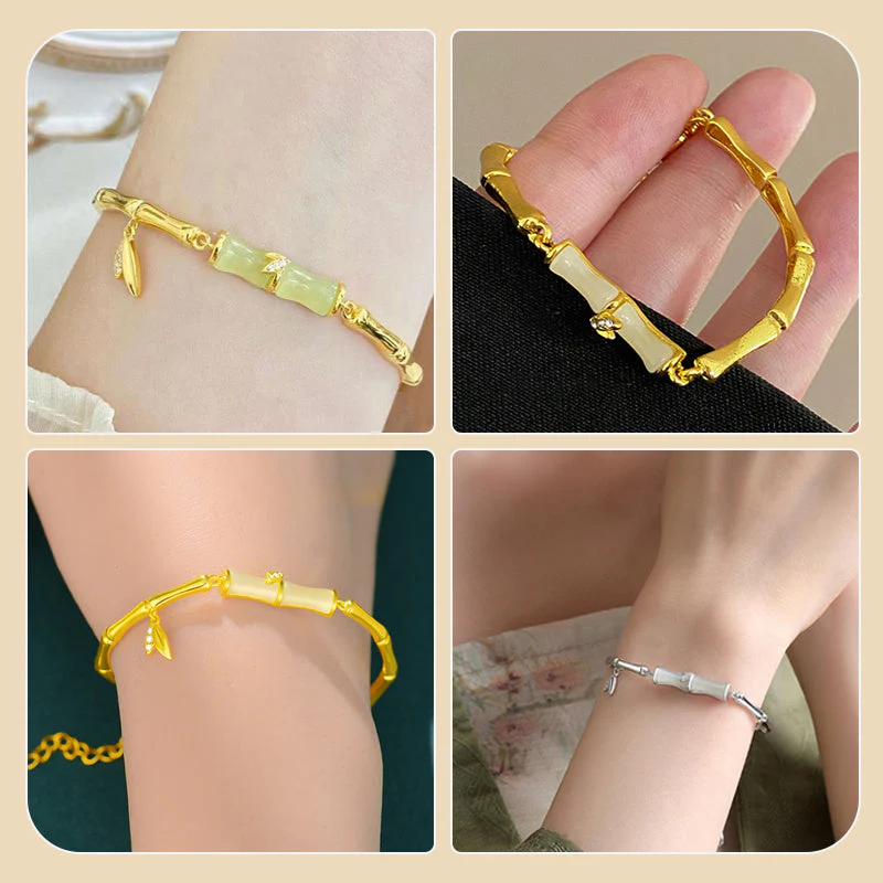 Bracciale in Giada Hetian con Design Bambù - Image 8