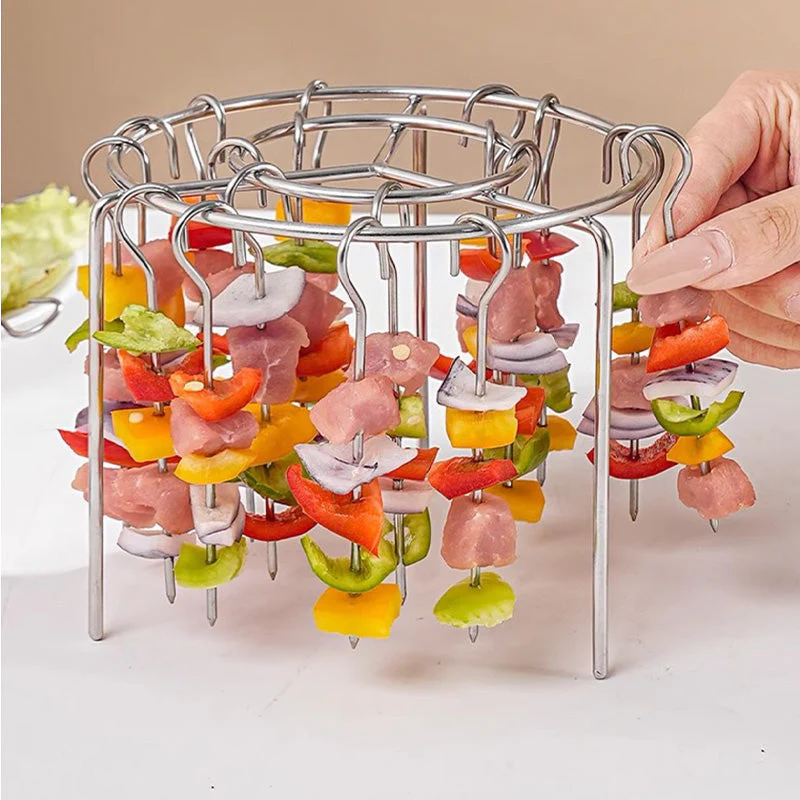 🥩 Friggitrice d'aria Barbecue Grill verticale Kebab Grill + Guanti termoresistenti in omaggio🍤 - Image 5