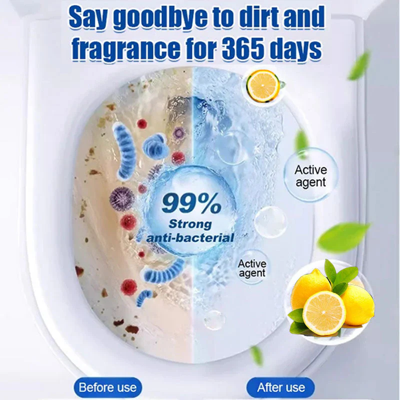 Pastiglie per la pulizia delle toilette profumate a limone - Image 2