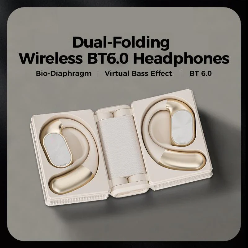 Cuffie wireless Bluetooth 6.0 con riduzione del rumore, lunga durata della batteria 145H, cuffie sportive impermeabili IPX5 - Image 5