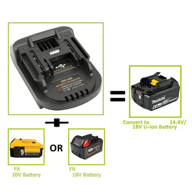 Adattatore per batteria al litio per utensili a batteria da 18V - Image 4