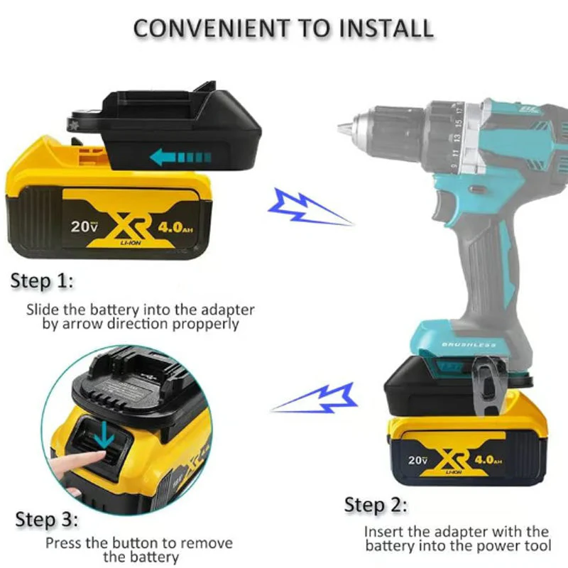 Adattatore per batteria al litio per utensili a batteria da 18V - Image 5