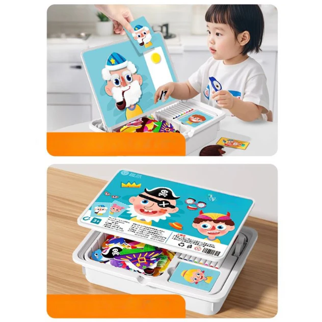 Scatola Puzzle Magnetica per Bambini con Giochi e Lavagna da Disegno - Image 2