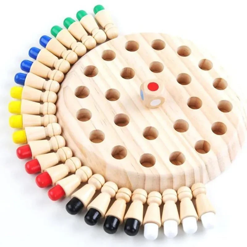 Regali per bambini🎁Gioco degli scacchi in legno Memory Match Stick - Image 2