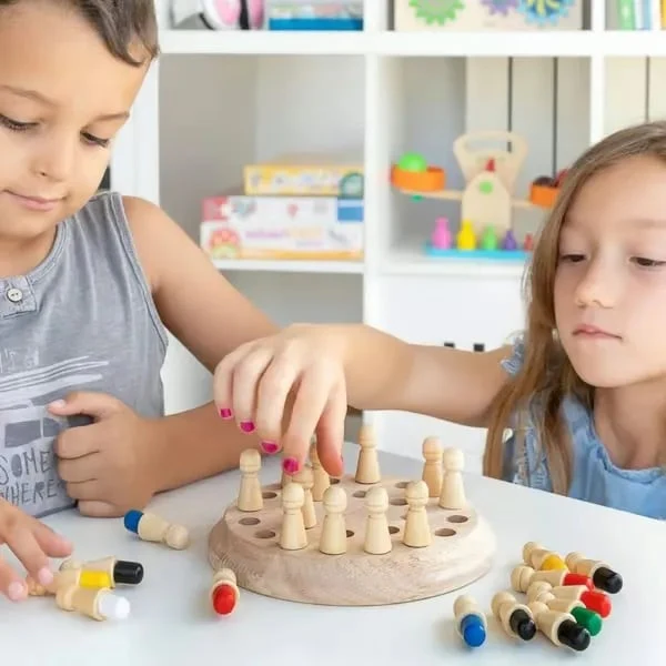 Regali per bambini🎁Gioco degli scacchi in legno Memory Match Stick - Image 5