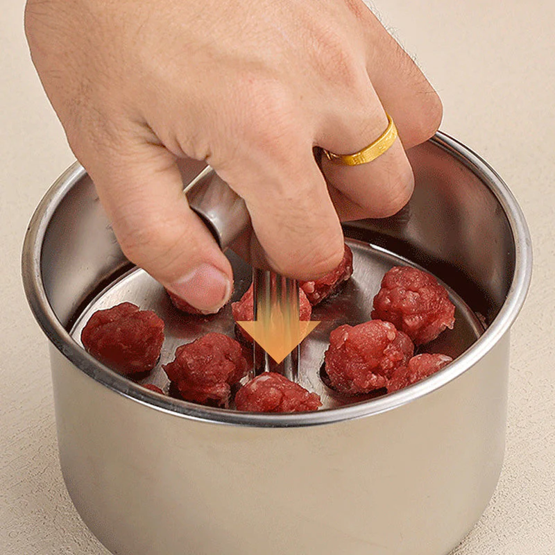 📢📢50% di sconto!!!🎅Stampo Per Polpette Da Cucina in Acciaio Inox - Image 4