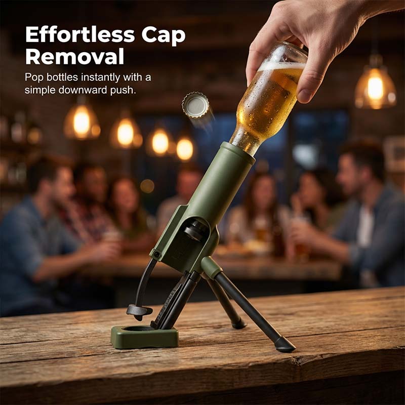 ⏰🔥 OFFERTA A TEMPO LIMITATO: -50%! 🍻 Mortaio per Tappi di Birra da 51 mm – Divertente Accessorio da Scrivania e da Bar per Lanciare Tappi, Perfetto per Feste e Regali 🚀✨ - Image 3
