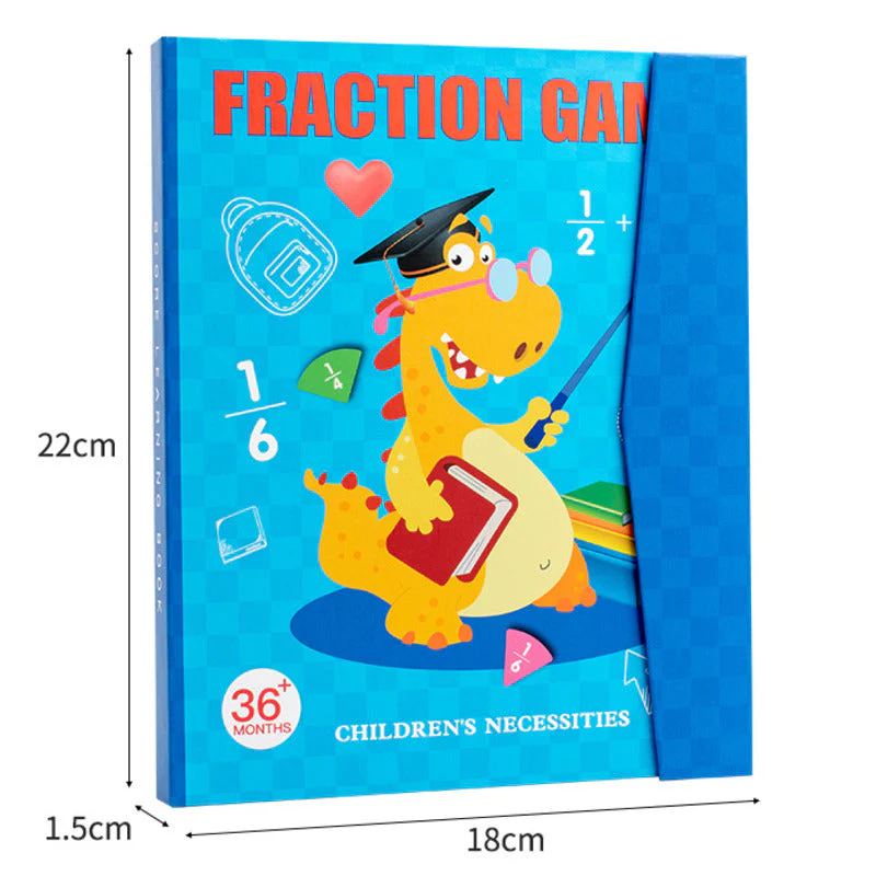 🔥🏅 Ultimo giorno -50%! Libro Magnetico Montessori Puzzle delle Frazioni – 106 pezzi educativi + penna, per imparare giocando a casa! - Image 19