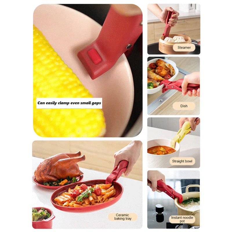 Clip porta ciotole multiuso anti-scottatura per la cucina - Image 2