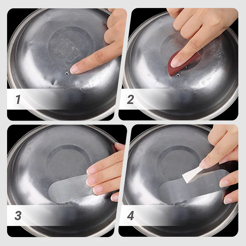 Set di adesivi in acrilico multiuso per la riparazione di pentole e padelle - Image 8