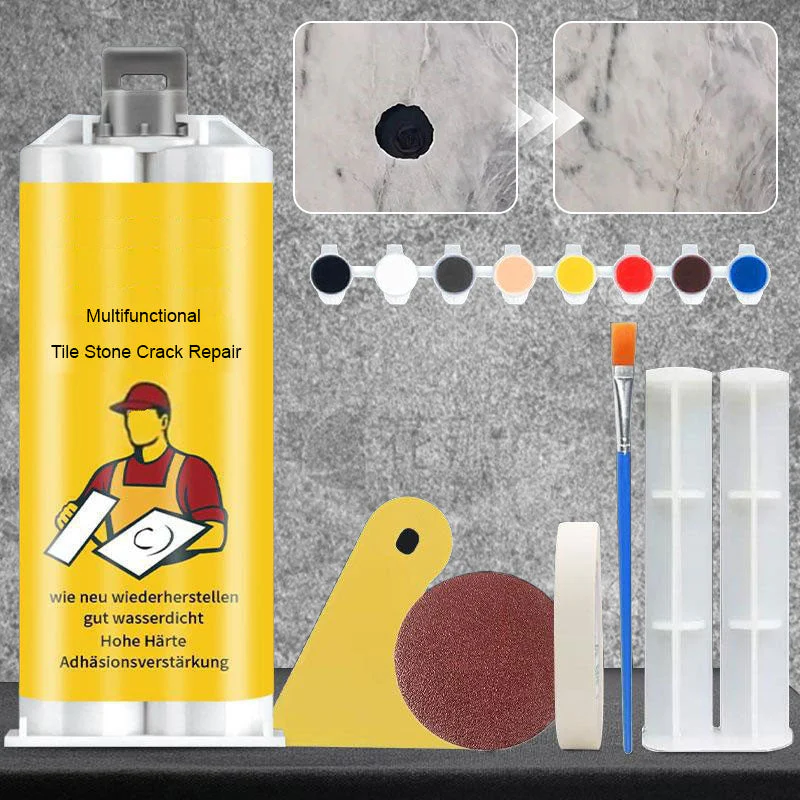 Kit multifunzionale per la riparazione di crepe su piastrelle e pietra successo