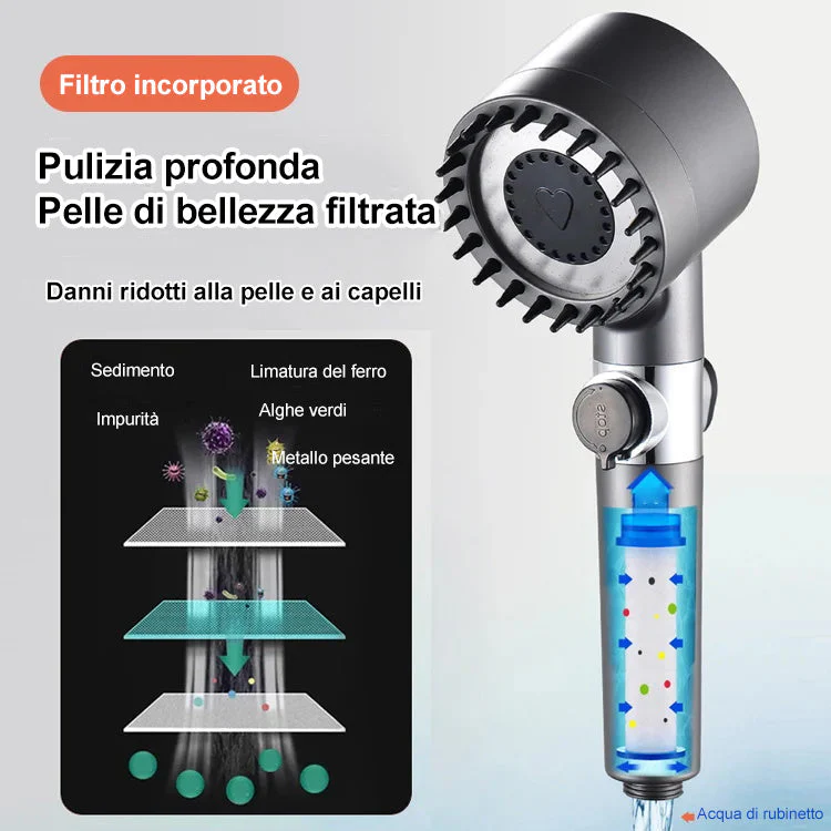Massaggio E Bellezza Della Pelle Multifunzionale Soffione Della Doccia - Image 3