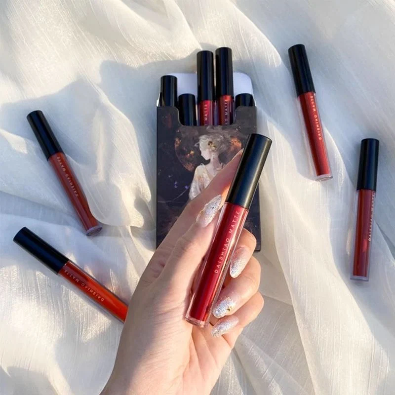 Bel regalo per donne delicate! Smalto per rossetto opaco vellutato antiaderente in 5 colori - Image 9