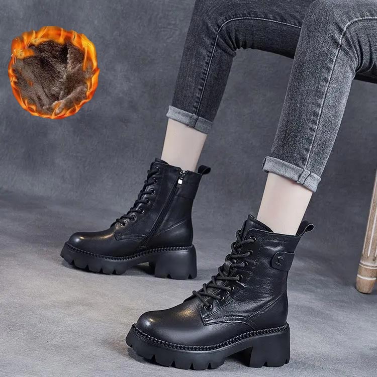 Comodi stivali ortopedici in pelle da donna - Image 12
