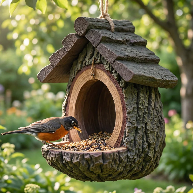 Mangiatoia per uccelli da esterno per decorare il giardino - Image 6