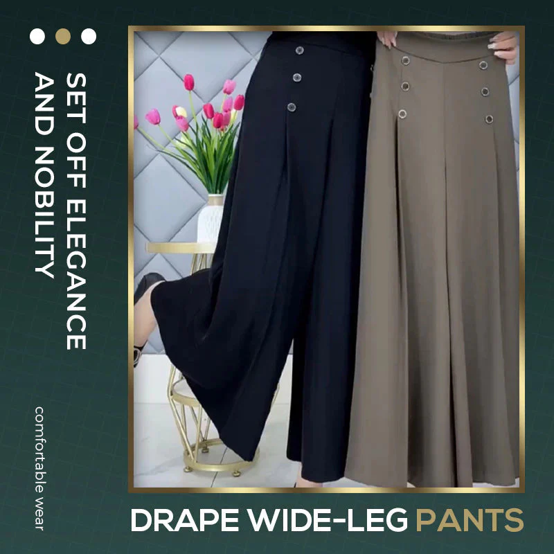 🔥Sconto di Capodanno🔥Moda Pantaloni a gamba larga plissettati - Image 3