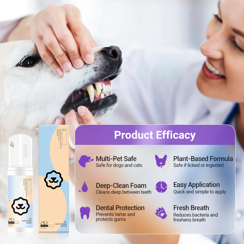 Mousse per la cura orale degli animali domestici con alito fresco - Image 4