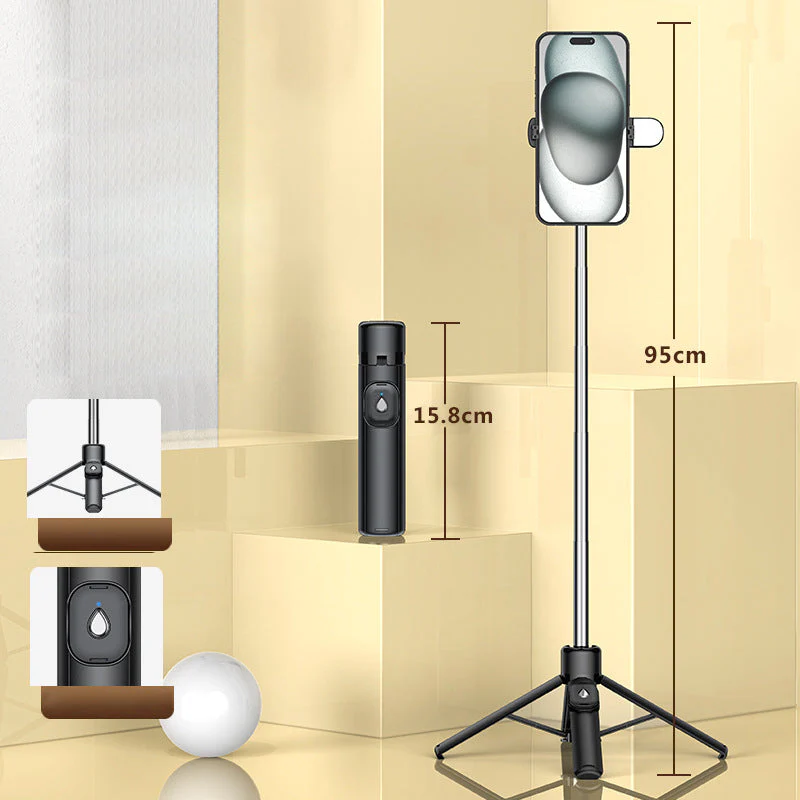Treppiede portatile per selfie con Bluetooth a 4 gambe - Image 13