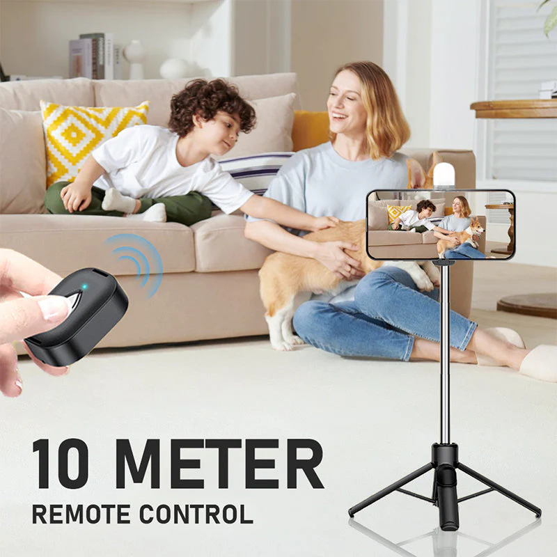 Treppiede portatile per selfie con Bluetooth a 4 gambe - Image 3