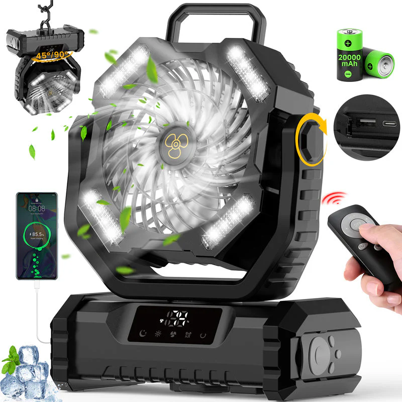 🔥 Vendita calda 50% OFF🎁 Ventilatore oscillante portatile con telecomando - Image 11