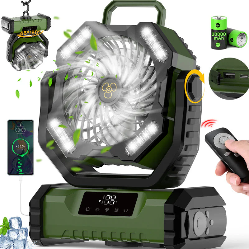 🔥 Vendita calda 50% OFF🎁 Ventilatore oscillante portatile con telecomando - Image 12