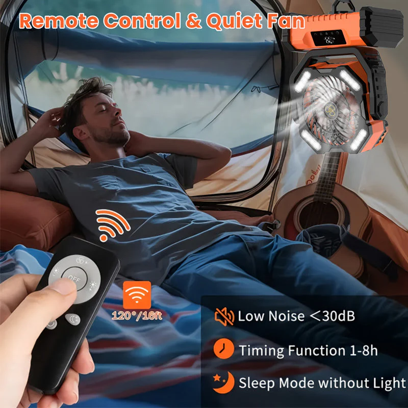 🔥 Vendita calda 50% OFF🎁 Ventilatore oscillante portatile con telecomando - Image 2