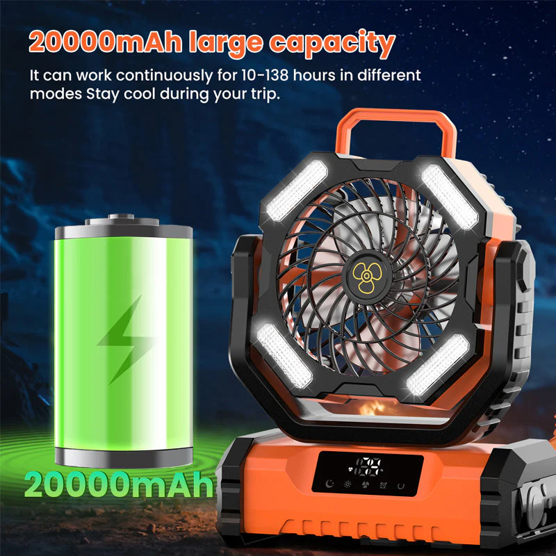 🔥 Vendita calda 50% OFF🎁 Ventilatore oscillante portatile con telecomando - Image 3