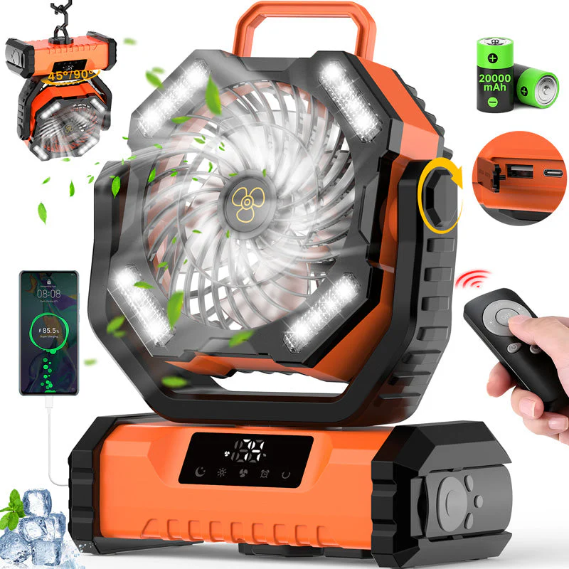 🔥 Vendita calda 50% OFF🎁 Ventilatore oscillante portatile con telecomando - Image 9