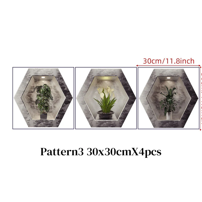Potted Decorative Painting Wall Stickers - Image 12